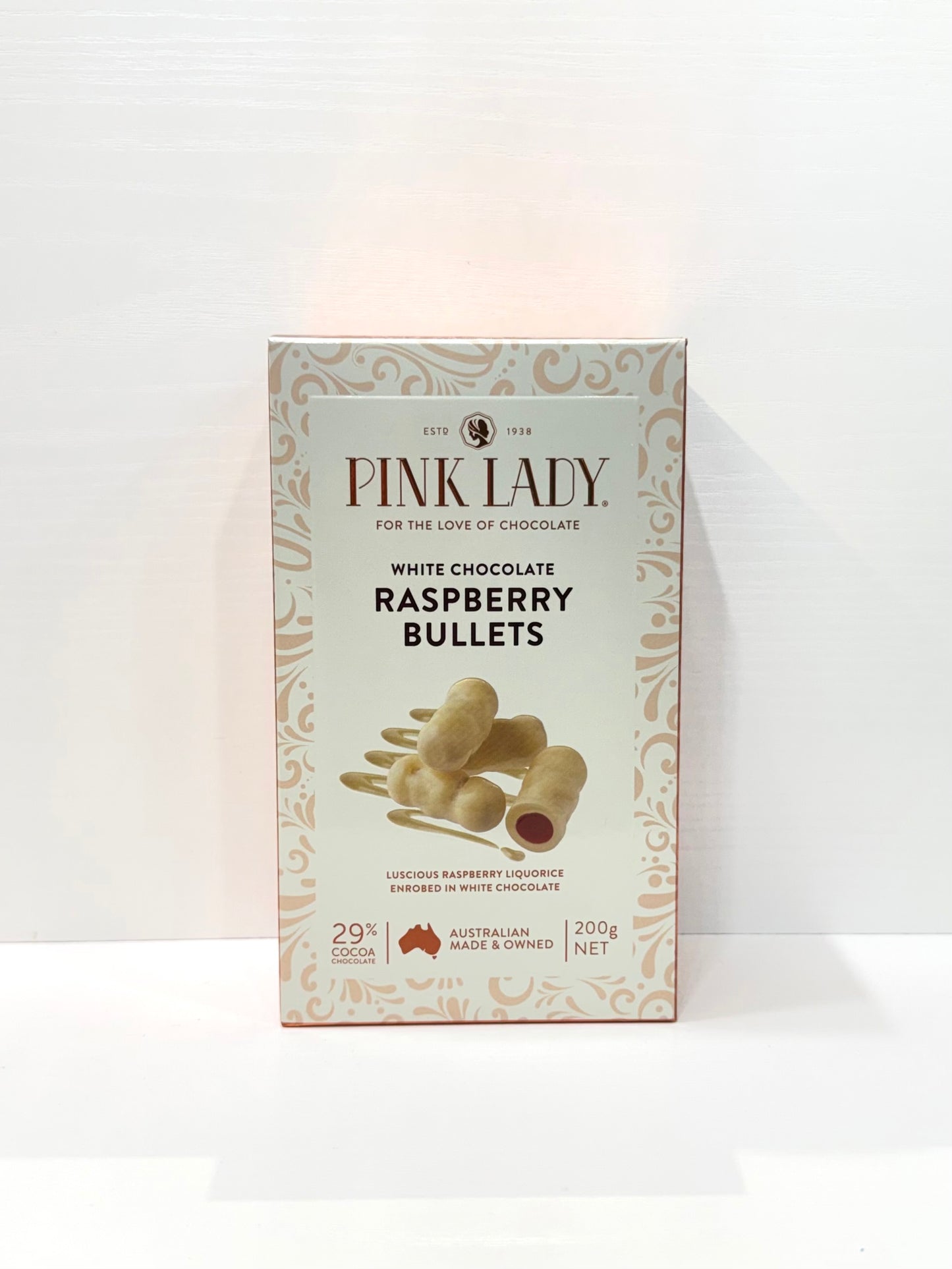 Pink Lady White Chocolate Raspberry Bullets