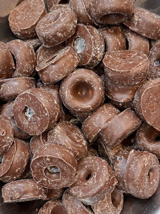 Dark Chocolate Aniseed Rings