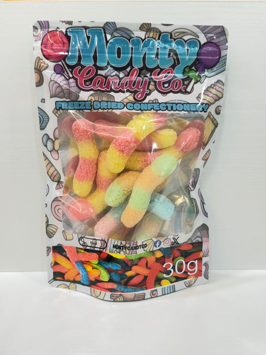 Freeze Dried Sour Worms