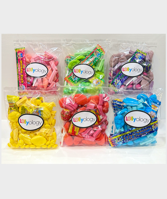 Colour Themed Lolly Bags
