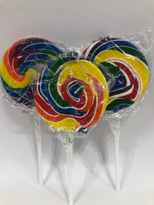 Rainbow Swirl Lollypop 80g