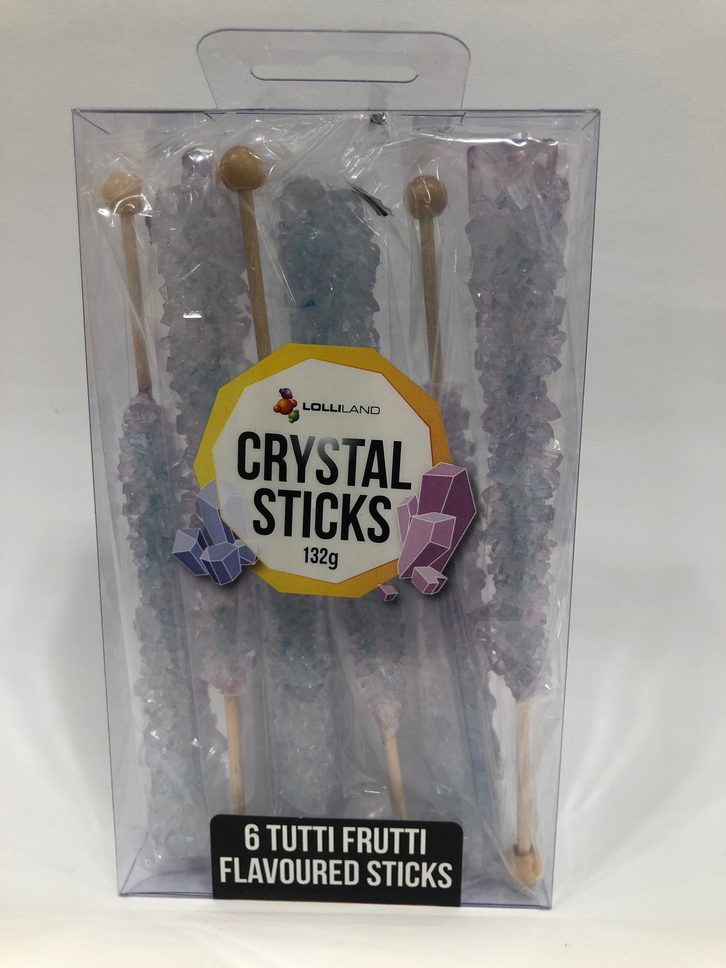 Tutti Frutti Flavoured Crystal Sticks