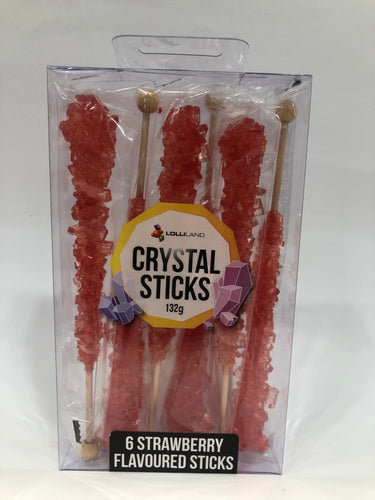 Strawberry Flavoured Crystal Sticks