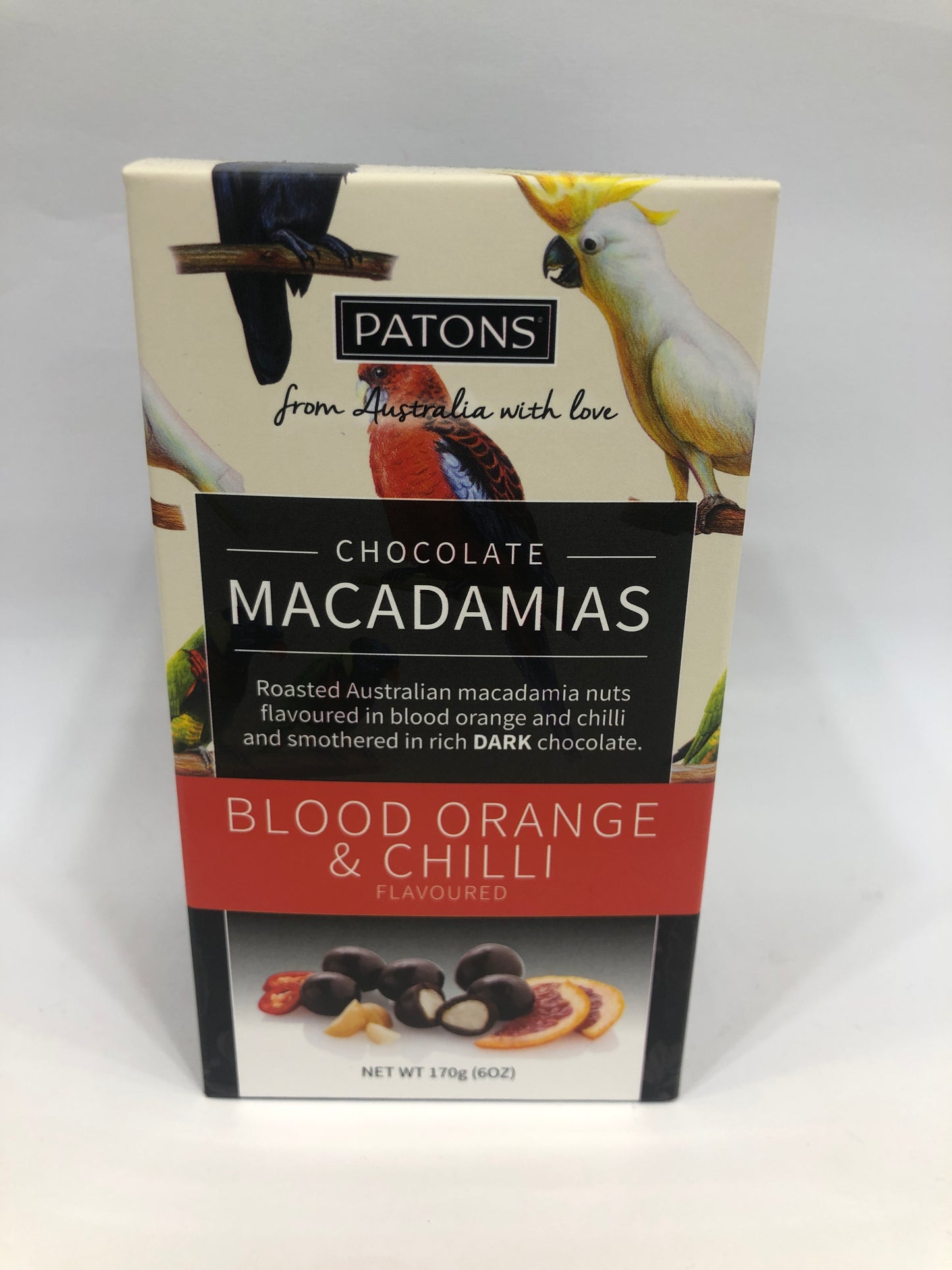 Patons Chocolate Macadamia Blood Orange and Chilli Gift Box