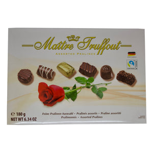 Maitre Truffout Pralines (Red or White 180g Box)